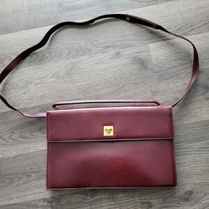 Vintage 80's Gianni Versace Couture Red Brown Purse